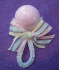 baby shower favors - baby rattle